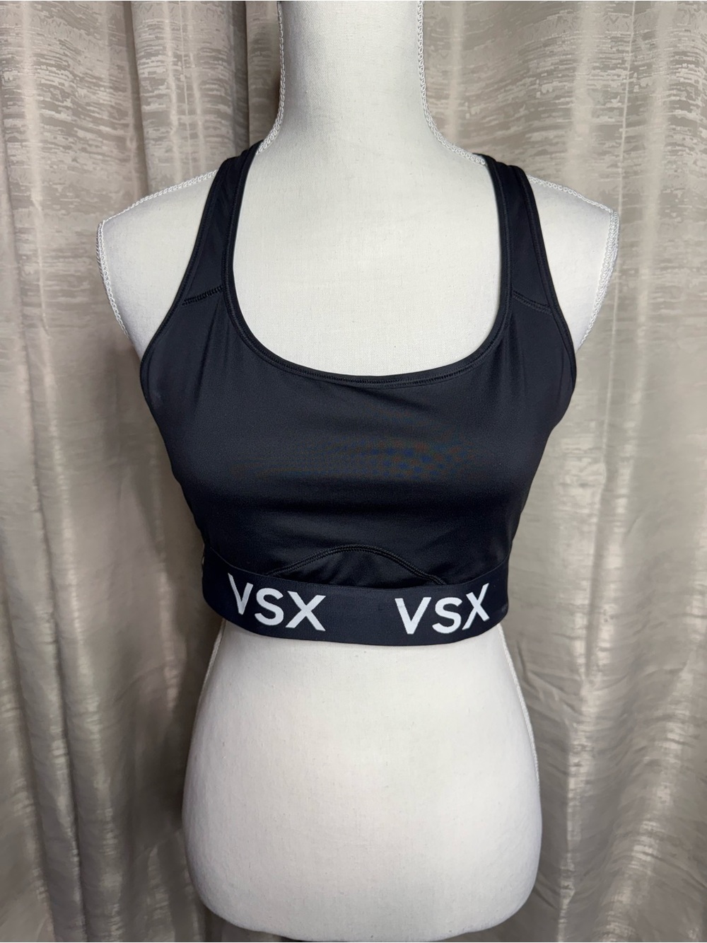 VSX Black Supportive Racerback Sports Bra